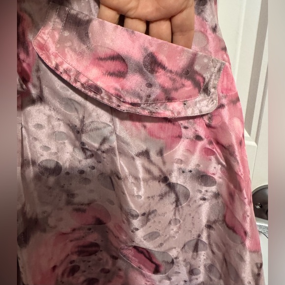 Size L Samuel Dong Pink Floral Ruffle Dress new without tag - Picture 4 of 14